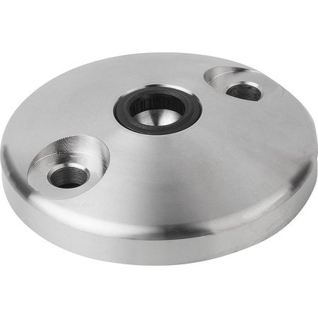 KIPP Plate Anti-Slip Plate, Form:D Stainless Steel, D=100 K0416.41002
